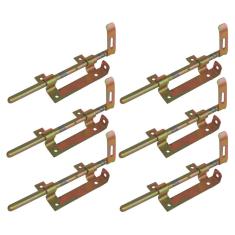 Kit 6 Trinco Ferrolho Portão Porteira de Aço Bicromado 260mm