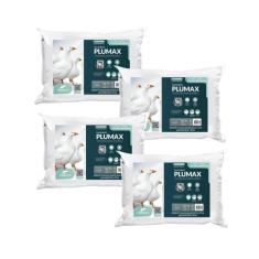 Kit de 4 Travesseiros Plumax Macio - Alto - Fibrasca