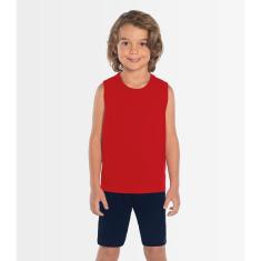 Regata Básica Infantil Masculina Rovitex Kids Vermelho 6-Masculino