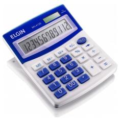 Calculadora de mesa 12 dig MV4125 azul elgin
