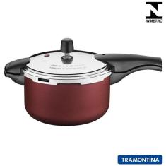 Panela de Pressão com 6 Litros em Alumínio Vermelho Vancouver Tramontina - 20589724