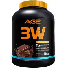 WHEY PROTEIN 3W - WPC + WPI + WPH - (1.8KG) - AGE Chocolate 