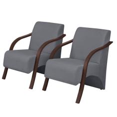Kit Com 2 Poltronas Decorativas Vênus 1 Lugar D Salla Suede
