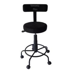 Cadeira Mocho podologo com regulagem de altura estrela de ferro  apoio