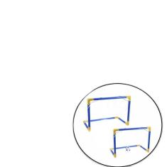 Jogo 2 Golzinhos De Futebol Trave Montável Bola Bomba 2 Em 1