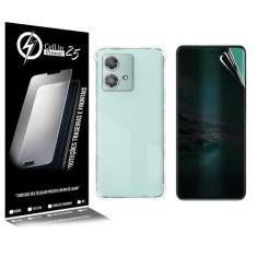 Capa  anti impacto transparente + Película De Hydrogel Privacidade Par