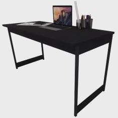 Mesa Estilo Industrial Guto 1,35 Metros Escritório Escrivaninha Computador Camaleão