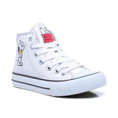 Tenis Snoopy Cano Alto Lona Lindo Snoopy 723snpBo - Connect Space, Bra