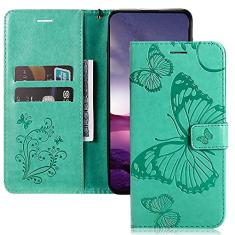 MEMAXELUS Capa carteira para iPhone Xs Max, capa de telefone iPhone Xs Max com suporte para cartão slot magnético flip capa protetora de couro PU de luxo para iPhone Xs Max 6,5 polegadas borboleta