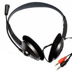 Fone De Ouvido Estéreo P2 Xc-Hs12 C/Microfone Preto X-Cell