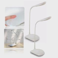 2 Luminaria Mesa 3 Niveis Flexivel Touch Sem Fio 14 LED