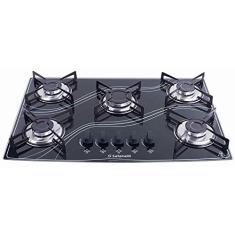 FOGÃO COOKTOP 5Q PRETO LINES SAFANELLI