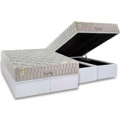Conjunto Box Baú King: Colchão Espuma Anjos Molas Ensacadas MasterPock
