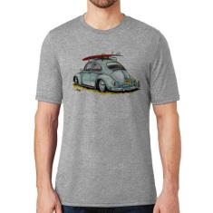 Camiseta Fusca Vintage - Foca na Moda, Cinza, GGG