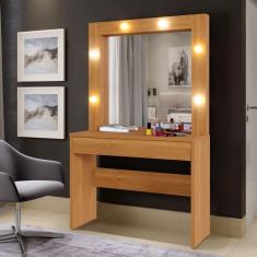 Camarim Com 1 Gaveta E Led - Romance-naturale - Mavau Móveis