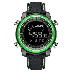 Relógio Digital masculino Smael 1556 à prova d´ água (Preto Verde)