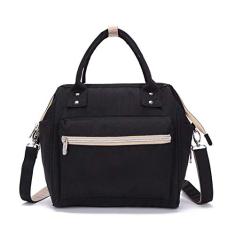 Bolsa multifuncional para troca de bebê Fralda Mochila Mochila de náilon impermeável Tecido de nylon elegante e leve Mochila multifuncional de viagem de alta capacidade