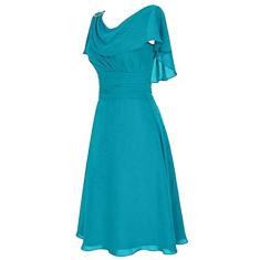 Vestido feminino formal de dama de honra de casamento plus size cintura alta vestido de festa baile coquetel vestido de formatura Dres, Azul, XXG