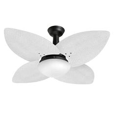 Ventilador de Teto Jet Aspen Venti-Delta Preto Rattan Branca 110V
