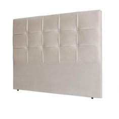 Cabeceira Casal Luiza 160 cm Marfim Suede – IDF Decor