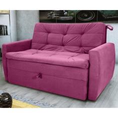 Sofá Cama 2 Lugares Piers Veludo Turkey Marsala
