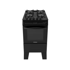 Fogão Itatiaia Electra Glass Pluss Piso 4 Bocas Preto Mesa De Vidro Bivolt (3700000484)