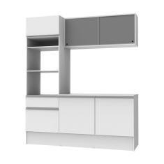 Cozinha Compacta Madesa Topazio com Balcão e Tampo