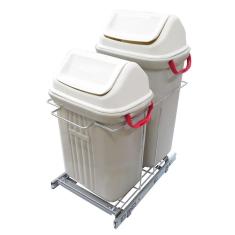 Lixeira Ecológica De Base Dupla Deslizante Jomer 8686