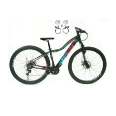 Bicicleta Aro 29 Absolute Hera Feminina 24v Freios a Disco Hidráulicos Garfo Suspensão - Preto