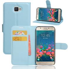 Capa para Samsung Galaxy J5 Prime â€“ Capa carteira flip de couro PU de para Samsung Galaxy J5 Prime, capa de proteção de telefone estilo empresarial, capa com [compartimentos para