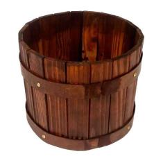 Balde Vaso Cachepot de Plantas Madeira de CasaJardim Decor - Retrofenn