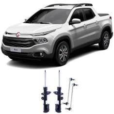 Amortecedor + Bieleta Fiat Toro Dianteira 2016 Até 2020 O Par - Triaut