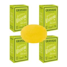 Kit c/4 Sabonetes em Barra Vegetal de Glicerina Erva Doce Granado 90g
