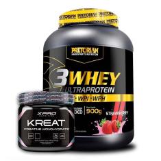 Kit Whey Protein 3W 900g Pretorian + Kreat Monohidratada 300g XPRO Nutrition-Unissex