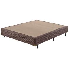 Base Box Casal Sommier Ecoflex 138x188cm, Marrom