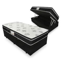 Cama Box Com Baú Solteiro + Colchão De Molas - Ortobom - Physical Nano