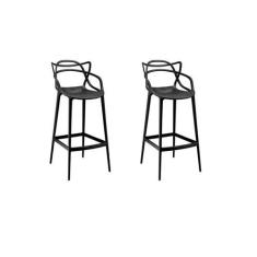 Kit c/ 2 banquetas Masters Allegra Pretas - UNIVERSAL MIX