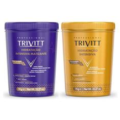 Kit Máscara de Hidratação Profissional e Matizante Trivitt