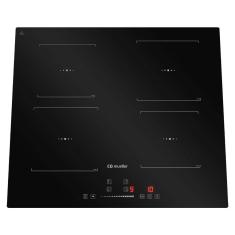 Cooktop Mueller 4 Bocas de Indução com Turbo MCN4BK 220V