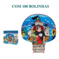 Toca Do Pirata Barraca Infantil Com 100 Bolinhas - Braskit