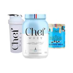 Kit Chef Whey 800g Pasta de Amendoim 600g Coqueteleira Chef Whey, Ao L