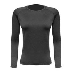 Blusa Segunda Pele Feminina Ultra Go Ahead Inverno Preto, XG, Preto
