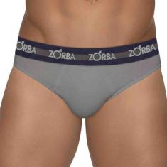 Cueca Zorba Slip Max Tamanhos Especiais Plus Size - 0764, Grafite, XGG