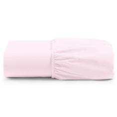 Lençol Unique Avulso de Baixo Queen com Elástico Micro Percal 400 Fios - Rosa