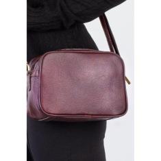 Bolsa quadrada pequena de couro liso Diana-Feminino