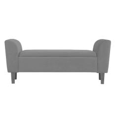 Recamier Bau Malibu 1,60m Suede Preto - Inova Decor