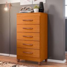 Cômoda Esmeralda 5 Gavetas Cinamomo