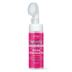 Mousse de Limpeza Sabonete Facial Rosa Mosqueta Lovely Face Beautiful 