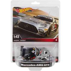 Miniatura Hot Wheels Premium 1:43 Mercedes AMG GT3, Preto