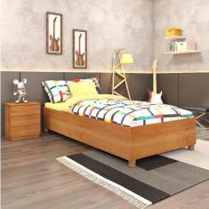 Cama Box Mônaco Solteiro Madeira Reflorestada Tcil Móveis